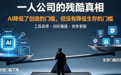 一人公司的残酷真相：AI降低了创造的门槛，但没有降低生存的门槛