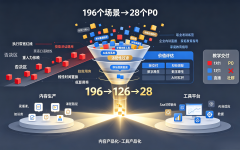 教育行业一人模式场景洞察，我用AI拆解了196个场景，28个P0场景适用OPC
