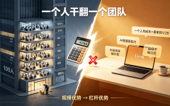 一个人干翻一个团队：AI时代轻资产创业的3张底牌