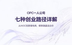 OPC一人公司七种创业路径详解：从AIGC到跨境电商，哪条路最适合你？