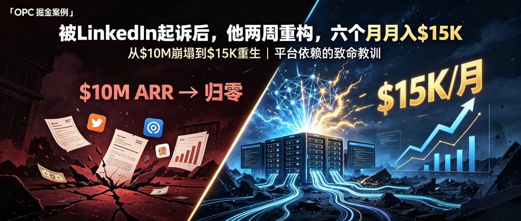 被LinkedIn起诉后，他两周重构产品，六个月做到月入1.5万美元