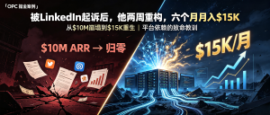 被LinkedIn起诉后，他两周重构产品，六个月做到月入1.5万美元