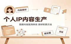如何在30天内搭建个人IP内容系统，实现持续稳定输出