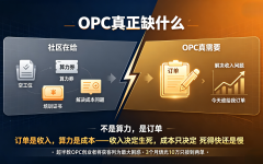 OPC需要的不是算力，而是订单