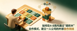 如何在4-8周内通过“搭积木”合作模式，建立一人公司的外部协作网络