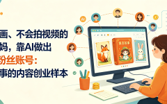 不会画画、不会拍视频的普通宝妈，靠AI做出6.7万粉丝账号：寓言故事的内容创业样本