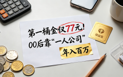 第一桶金仅77元！00后靠“一人公司”年入百万