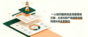 一人知识服务创业完整落地方案：从定位到产品矩阵到复利增长的全套路径