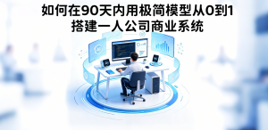 如何在90天内用极简模型从0到1搭建一人公司商业系统